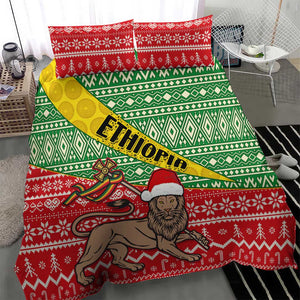 Ethiopia Christmas Bedding Set - Melkam Gena with African Pattern