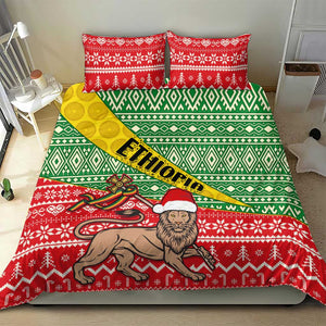 Ethiopia Christmas Bedding Set - Melkam Gena with African Pattern