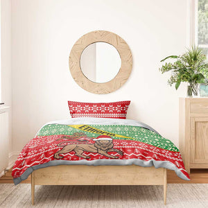 Ethiopia Christmas Bedding Set - Melkam Gena with African Pattern