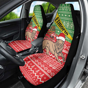 Ethiopia Christmas Car Seat Cover - Melkam Gena with African Pattern