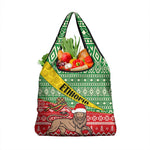 Ethiopia Christmas Grocery Bag - Melkam Gena with African Pattern