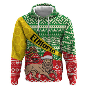 Ethiopia Christmas Hoodie - Melkam Gena with African Pattern