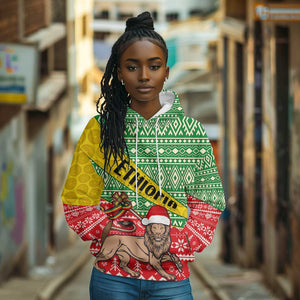 Ethiopia Christmas Hoodie - Melkam Gena with African Pattern