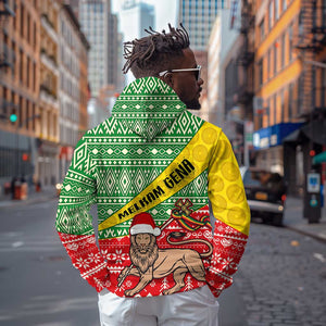 Ethiopia Christmas Hoodie - Melkam Gena with African Pattern