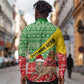 Ethiopia Christmas Long Sleeve Button Shirt - Melkam Gena with African Pattern