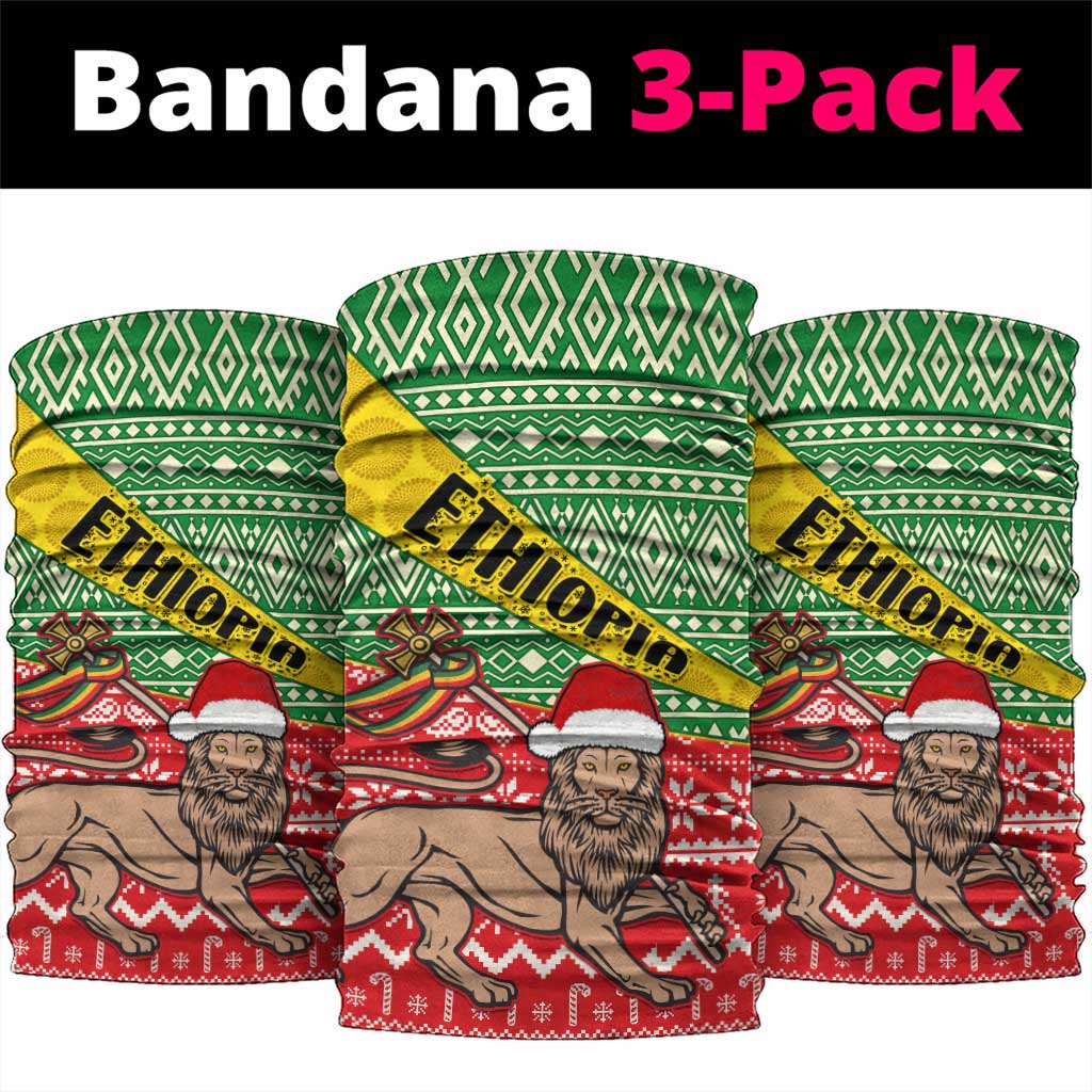 Ethiopia Christmas Neck Gaiter - Melkam Gena African Pattern LT01