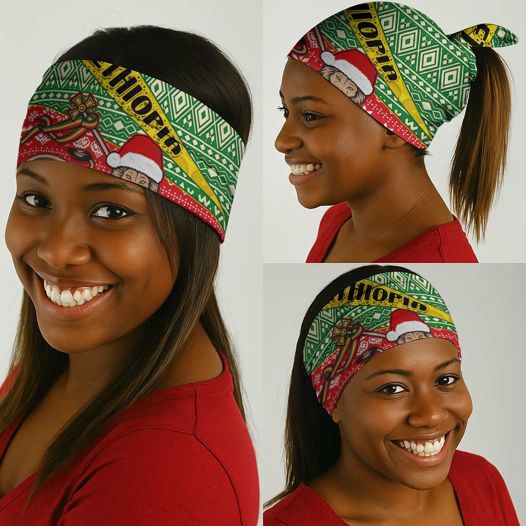 Ethiopia Christmas Neck Gaiter - Melkam Gena African Pattern LT01