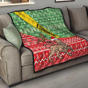 Ethiopia Christmas Quilt - Melkam Gena with African Pattern