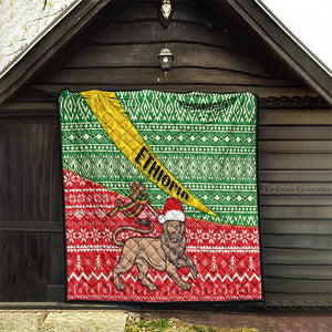 Ethiopia Christmas Quilt - Melkam Gena with African Pattern