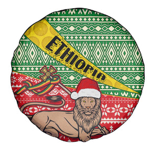 Ethiopia Christmas Spare Tire Cover - Melkam Gena with African Pattern