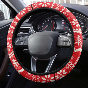 Ethiopia Christmas Steering Wheel Cover - Melkam Gena with African Pattern