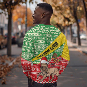 Ethiopia Christmas Sweatshirt - Melkam Gena with African Pattern