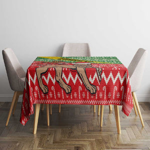 Ethiopia Christmas Tablecloth - Melkam Gena with African Pattern