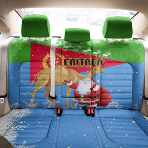 Eritrea Christmas Back Car Seat Cover with Santa Claus and Dromedary Camel