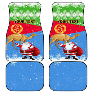 Eritrea Christmas Car Mats with Santa Claus and Dromedary Camel