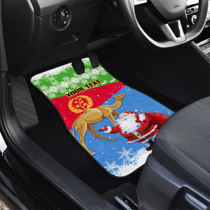 Eritrea Christmas Car Mats with Santa Claus and Dromedary Camel