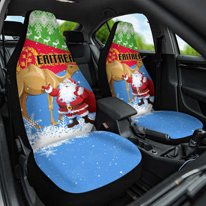 Eritrea Christmas Car Seat Cover with Santa Claus and Dromedary Camel