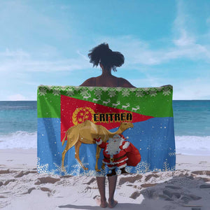 Eritrea Christmas Sarong with Santa Claus and Dromedary Camel