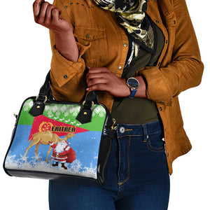 Eritrea Christmas Shoulder Handbag with Santa Claus and Dromedary Camel