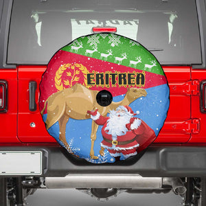 Eritrea Christmas Spare Tire Cover with Santa Claus and Dromedary Camel