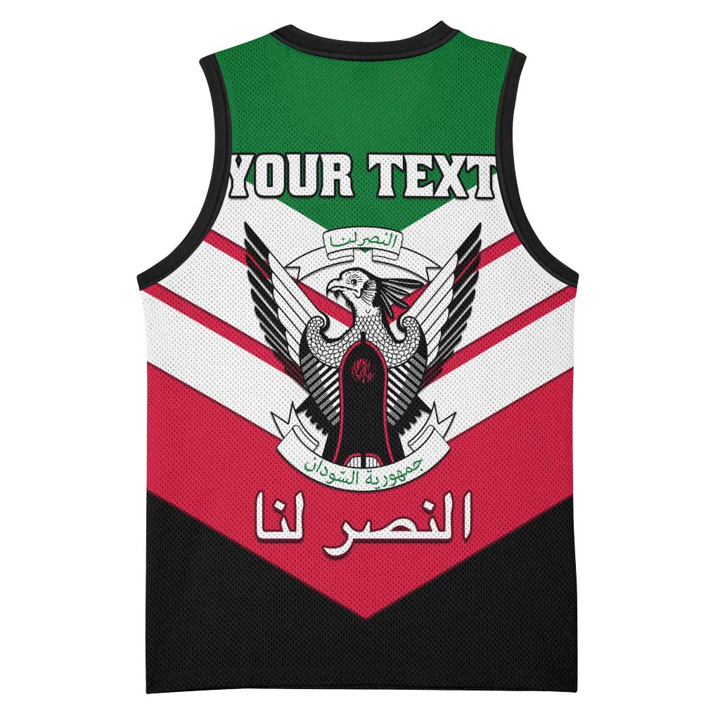 Sudan Independence Day Basketball Jersey with Sudanese Secretary Bird LT01