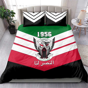 Sudan Independence Day Bedding Set with Sudanese Secretary Bird