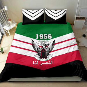 Sudan Independence Day Bedding Set with Sudanese Secretary Bird