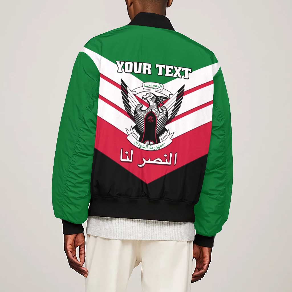 Sudan Independence Day Bomber Jacket with Sudanese Secretary Bird