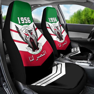 Sudan Independence Day Car Seat Cover with Sudanese Secretary Bird