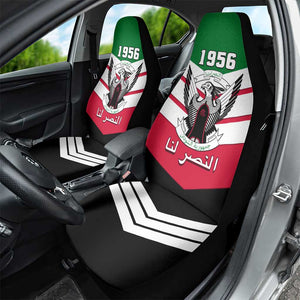 Sudan Independence Day Car Seat Cover with Sudanese Secretary Bird