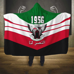 Sudan Independence Day Hooded Blanket with Sudanese Secretary Bird