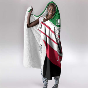 Sudan Independence Day Hooded Blanket with Sudanese Secretary Bird