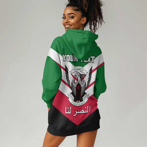 Sudan Independence Day Hoodie Dress with Sudanese Secretary Bird