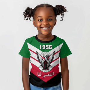 Sudan Independence Day Kid T shirt with Sudanese Secretary Bird