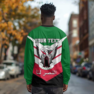 Sudan Independence Day Long Sleeve Shirt with Sudanese Secretary Bird LT01