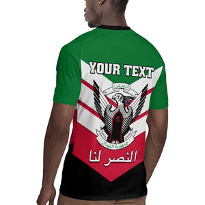 Sudan Independence Day Rugby Jersey with Sudanese Secretary Bird