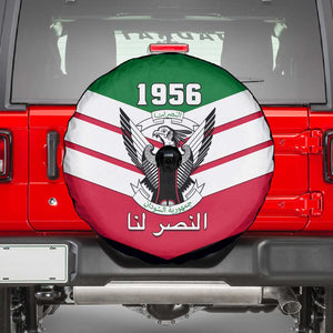 Sudan Independence Day Spare Tire Cover with Sudanese Secretary Bird