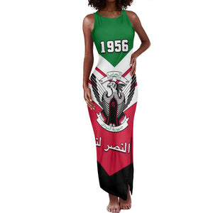 Sudan Independence Day Tank Maxi Dress with Sudanese Secretary Bird