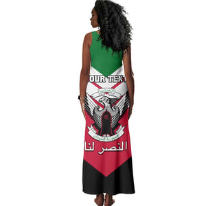 Sudan Independence Day Tank Maxi Dress with Sudanese Secretary Bird