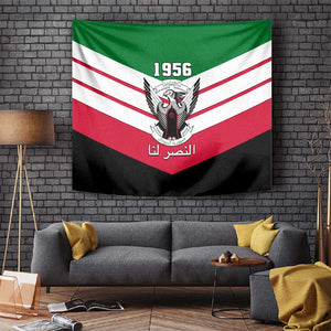 Sudan Independence Day Tapestry with Sudanese Secretary Bird