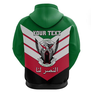 Sudan Independence Day Zip Hoodie with Sudanese Secretary Bird