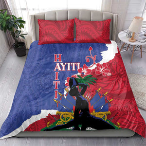 Personalised Afro Haiti Le Marron Inconnu Bedding Set Dashiki Mix Polynesian Pattern