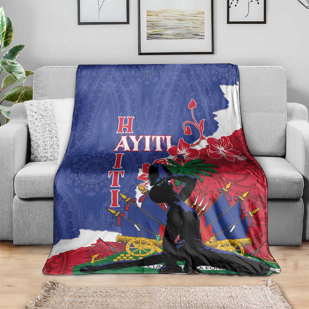 Personalised Afro Haiti Le Marron Inconnu Blanket Dashiki Mix Polynesian Pattern