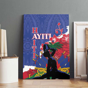 Personalised Afro Haiti Le Marron Inconnu Canvas Wall Art Dashiki Mix Polynesian Pattern