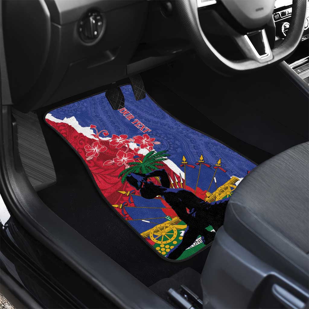 Personalised Afro Haiti Le Marron Inconnu Car Mats Dashiki Mix Polynesian Pattern