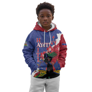 Personalised Afro Haiti Le Marron Inconnu Kid Hoodie Dashiki Mix Polynesian Pattern
