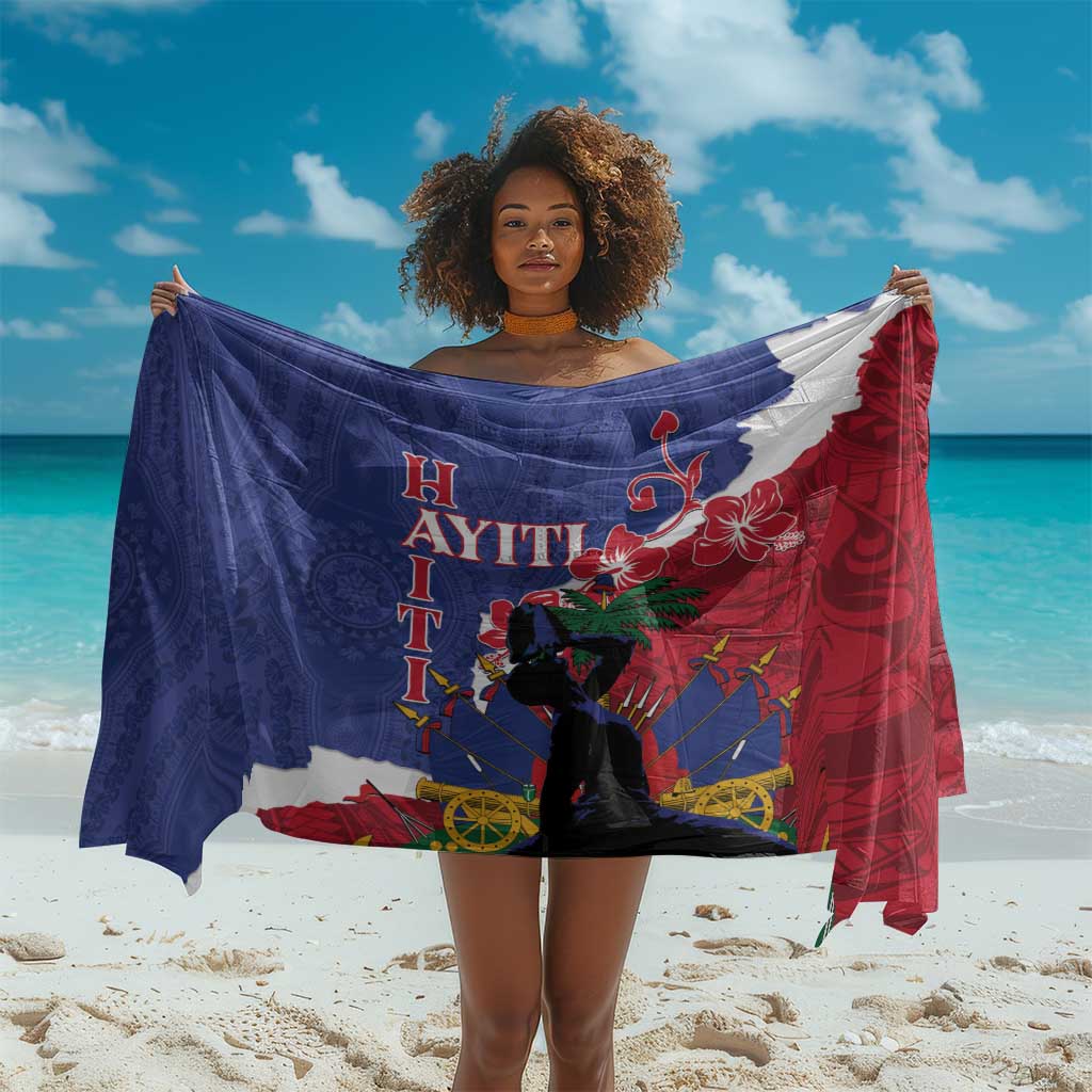 Personalised Afro Haiti Le Marron Inconnu Sarong Dashiki Mix Polynesian Pattern
