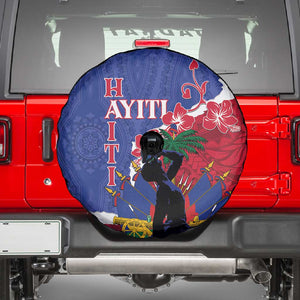 Personalised Afro Haiti Le Marron Inconnu Spare Tire Cover Dashiki Mix Polynesian Pattern