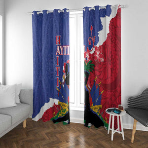 Personalised Afro Haiti Le Marron Inconnu Window Curtain Dashiki Mix Polynesian Pattern