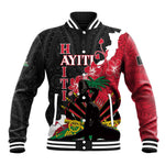 Personalised Afro Ayiti Neg Marron Baseball Jacket Dashiki Mix Polynesian Pattern